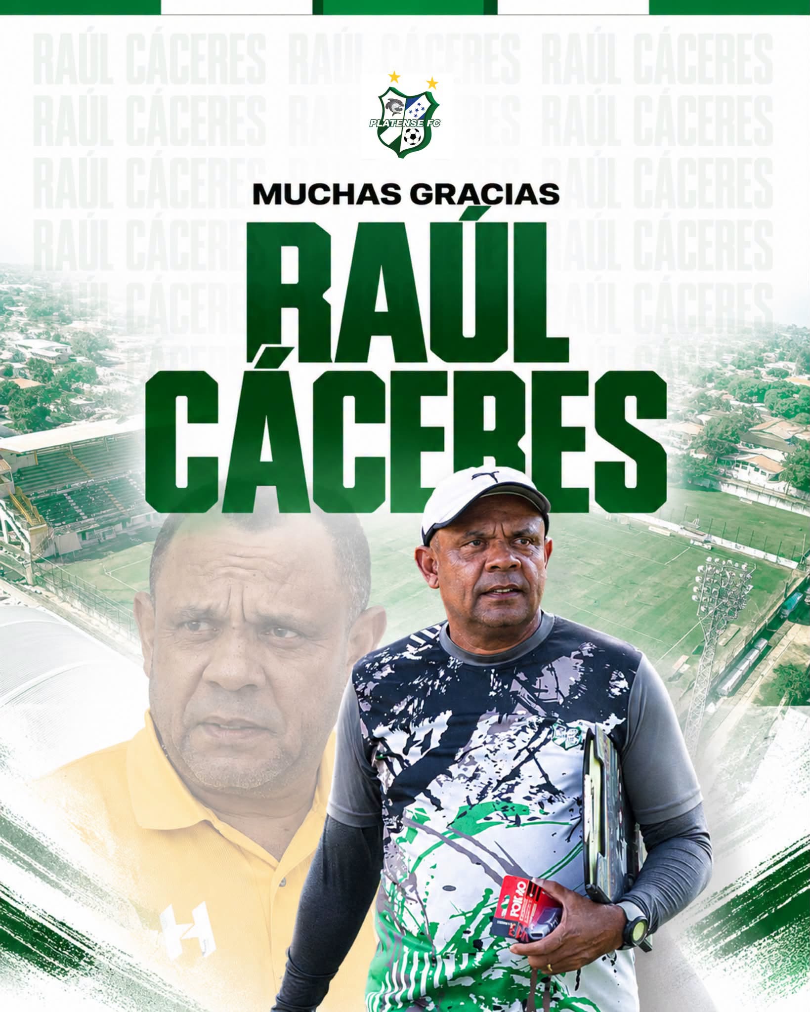 Raúl Caceres deja de ser entrenador del Platense